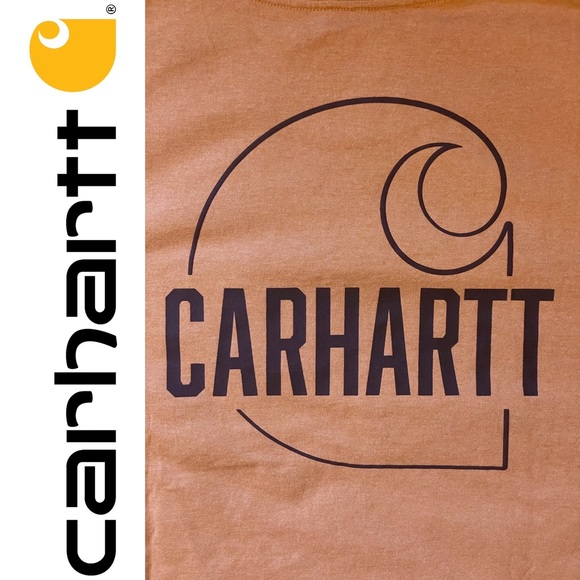 NWT Carhartt loose fit heavyweight s/s pocket C graphic t-shirt, tall L, ginger - Picture 12 of 16